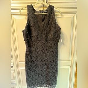 Size 14 Roz and Ali cocktail dress in black sequins